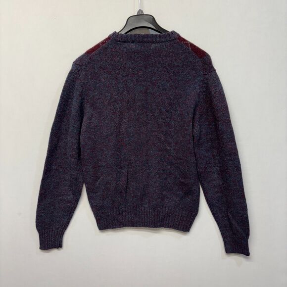 Parker of Vienna Men 100% Shetland Wool Sweater Size Large Argyle C046 -4 - Picture 11 of 14